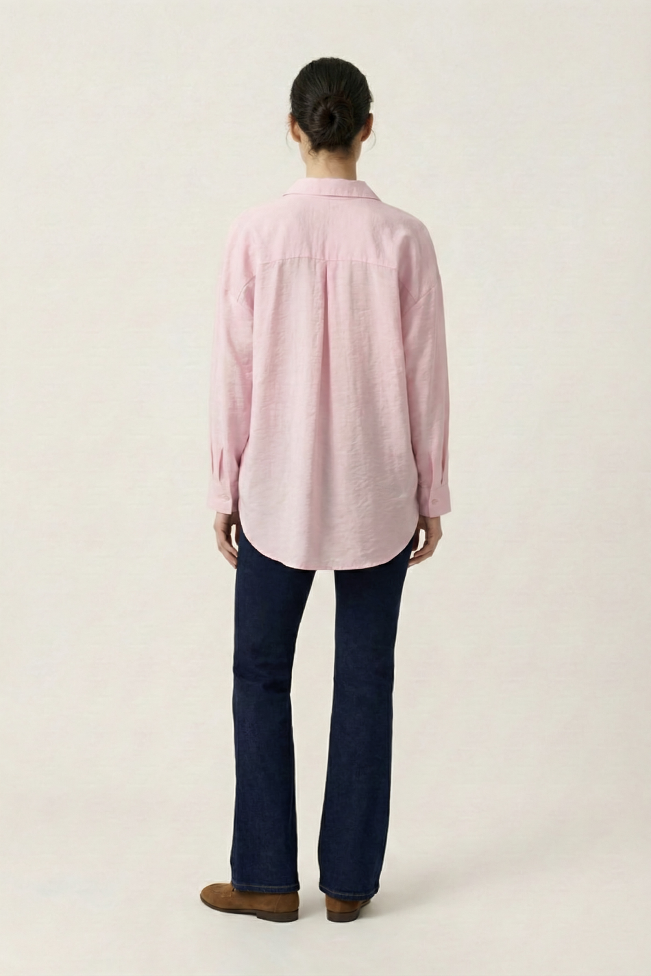Рубашка оверсайз из вискозы