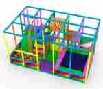 Детский игровой лабиринт с крышей «Палитра радости» 6,15×3,69×3,2 м