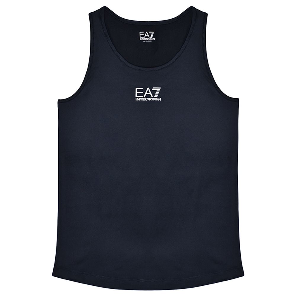 Футболка для девочки теннисная EA7 Girl Jersey Tank - navy blue