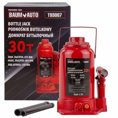 Домкрат бутылочный 30т Baum Auto BM-T93007