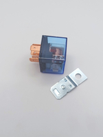 Реле автомобильное 12V 100А с индикатором, комплект 4-х + 5-ти контактных реле , с кронштейном, прозрачное