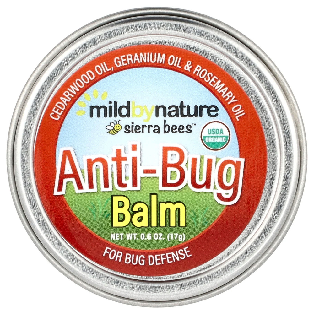 Mild By Nature, Sierra Bees™, бальзам от укусов насекомых, масло кедра, герани и розмарина, 17 г (0,6 унции)