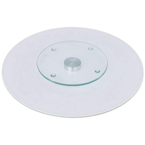 Тортовница вращающаяся "Снегири" 32х2.5см