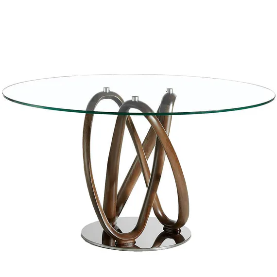 Круглый обеденный стеклянный стол DT801, 120 см | Angel Cerda | Испания