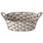 Корзинка с ручками коллекция натурель светлое плетение 28х10см