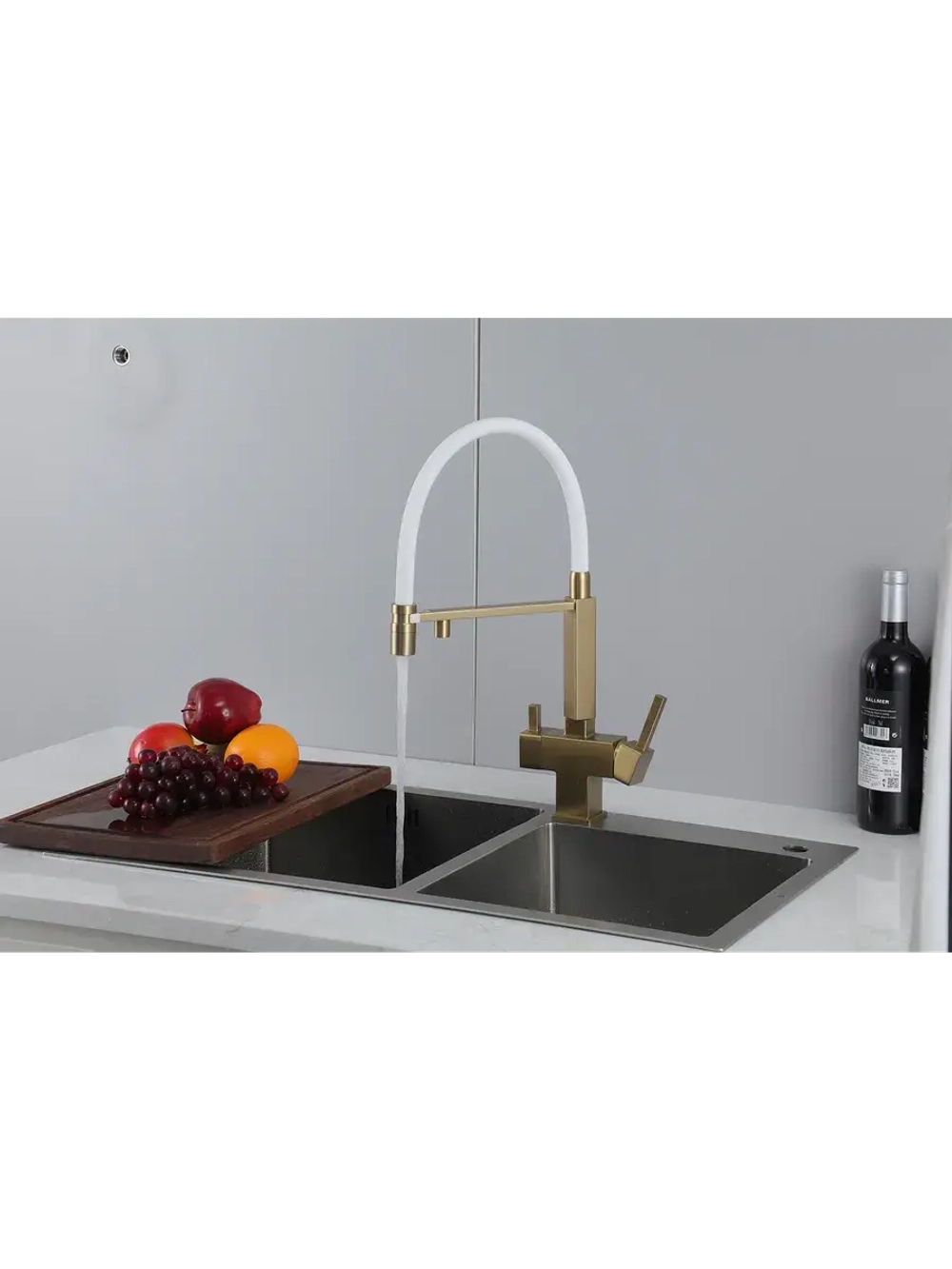 Смеситель для кухни с подключением к фильтру Gappo G4395-53