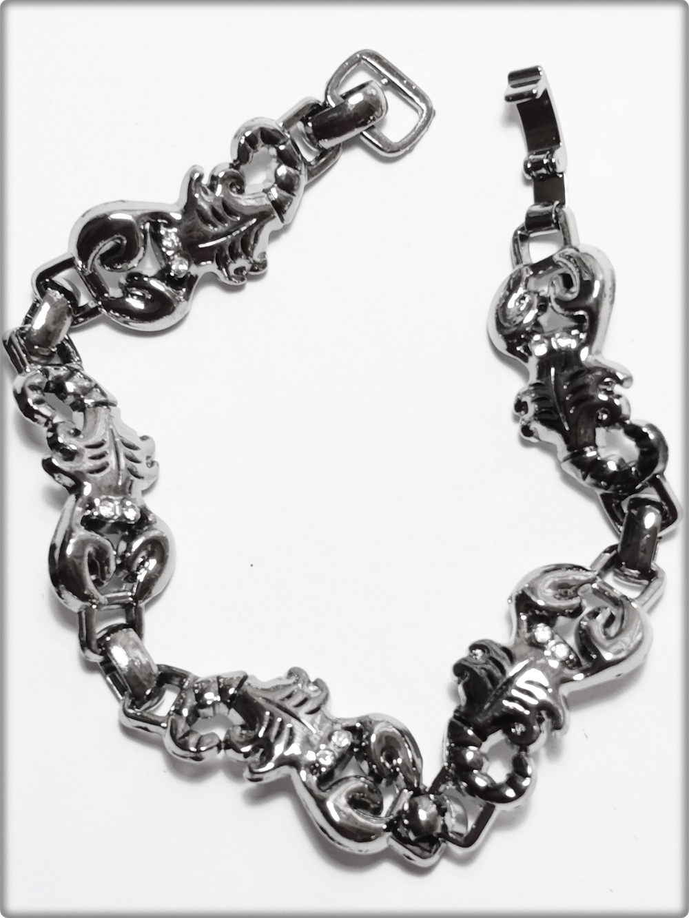 Стальной браслет на руку "Скорпионы" 20см. Stainless Steel.