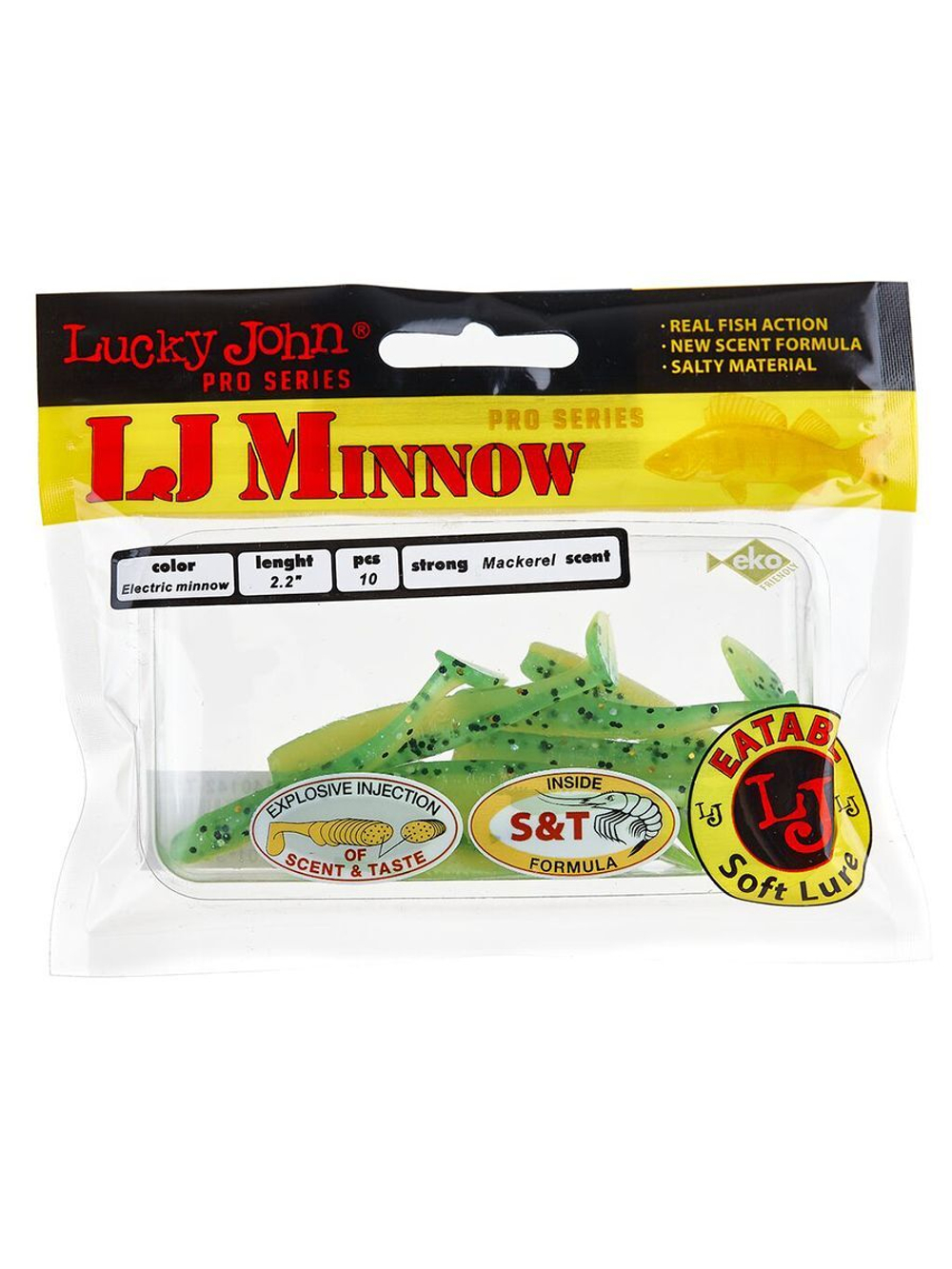 Виброхвосты съедобные LJ Pro Series MINNOW 3.3in (08.40)/T27 7 шт. в упак.
