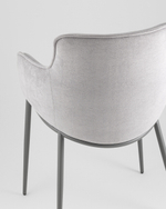 Стул Твигги шенилл серый каркас серый