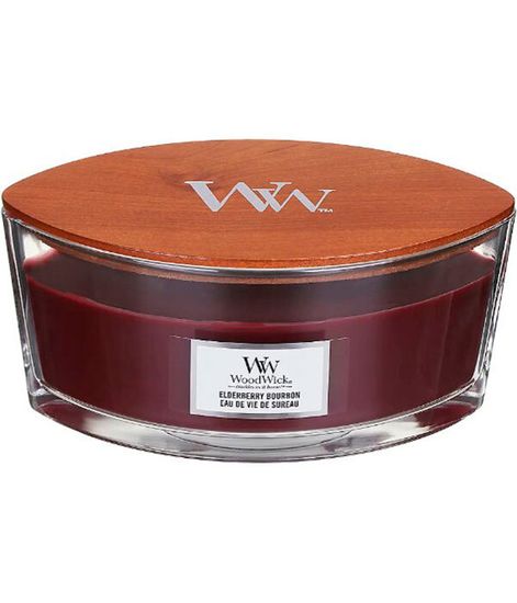 Бурбон из бузины, ароматическая свеча эллипс, WoodWick