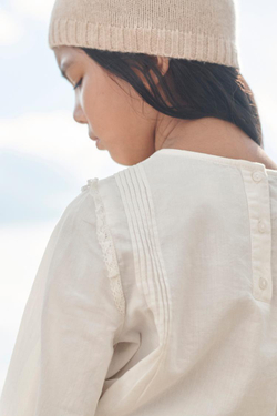 ZARA ОДНОТОННАЯ РУБАШКА С ВЫШИВКОЙ, ЭКРЮ