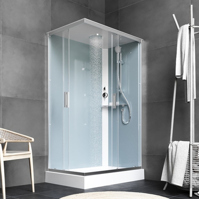 W90C-404-12090MT Gem кабина душевая  120x90, прямоугольная, профиль матовый хром, стекло прозрачное