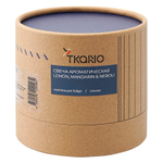 Свеча ароматическая с деревянным фитилём lemon, mandarin & neroli из коллекции edge, синий, 60 ч