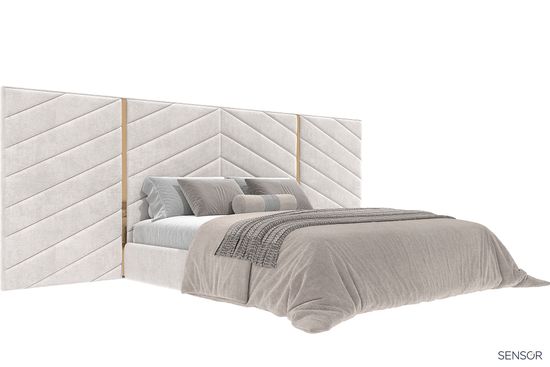 Кровать Альберо с широким изголовьем