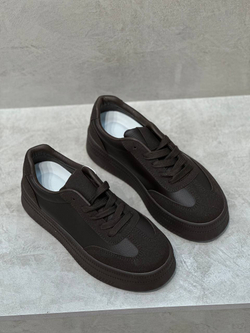 Кеды из эко замши