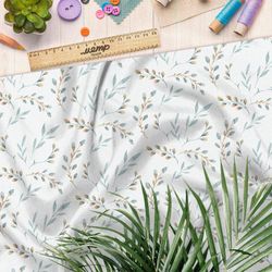 Ткань сатин легкая флористика