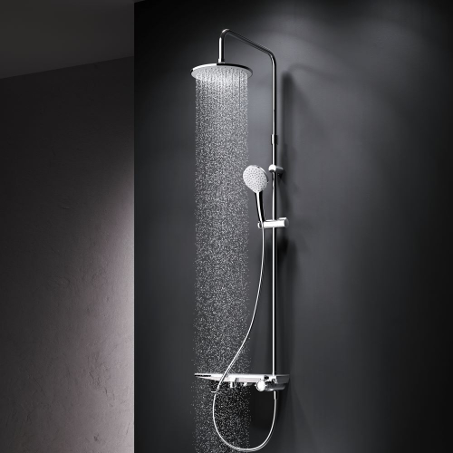 Душевая система со смесителем-полкой для ванны и душа AM.PM Gem F0790700