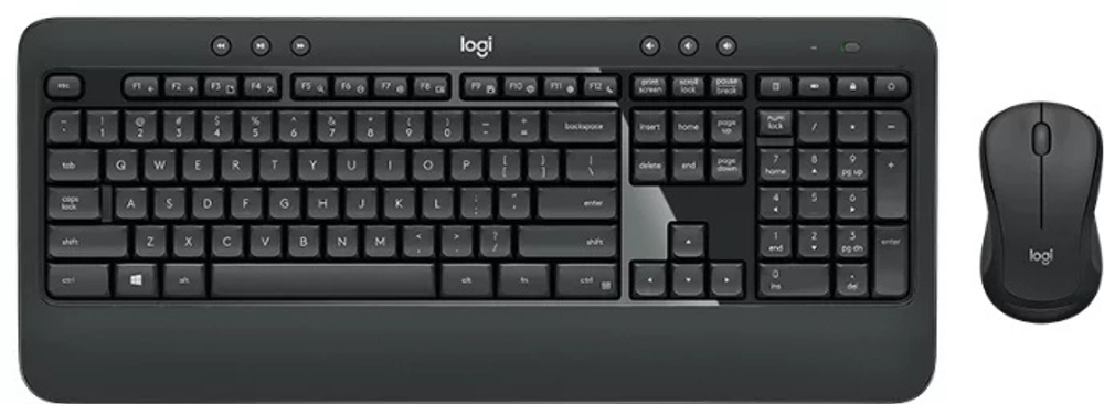 КЛАВИАТУРА LOGITECH MK540 ADVANCED, WIRELESS, BLACK, USB, 2 Х AAA + МЫШЬ, 1 Х AA
