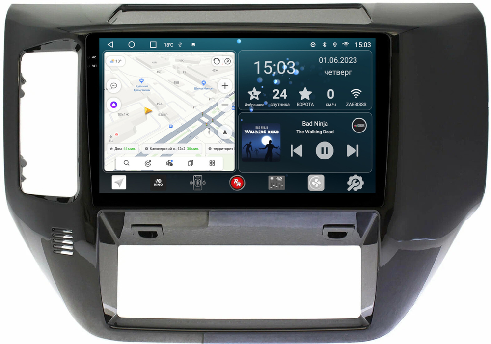 Магнитола для Nissan Patrol 2004-2010 - RedPower 130 Android 10, QLED+2K, ТОП процессор, 6Гб+128Гб, CarPlay, SIM-слот