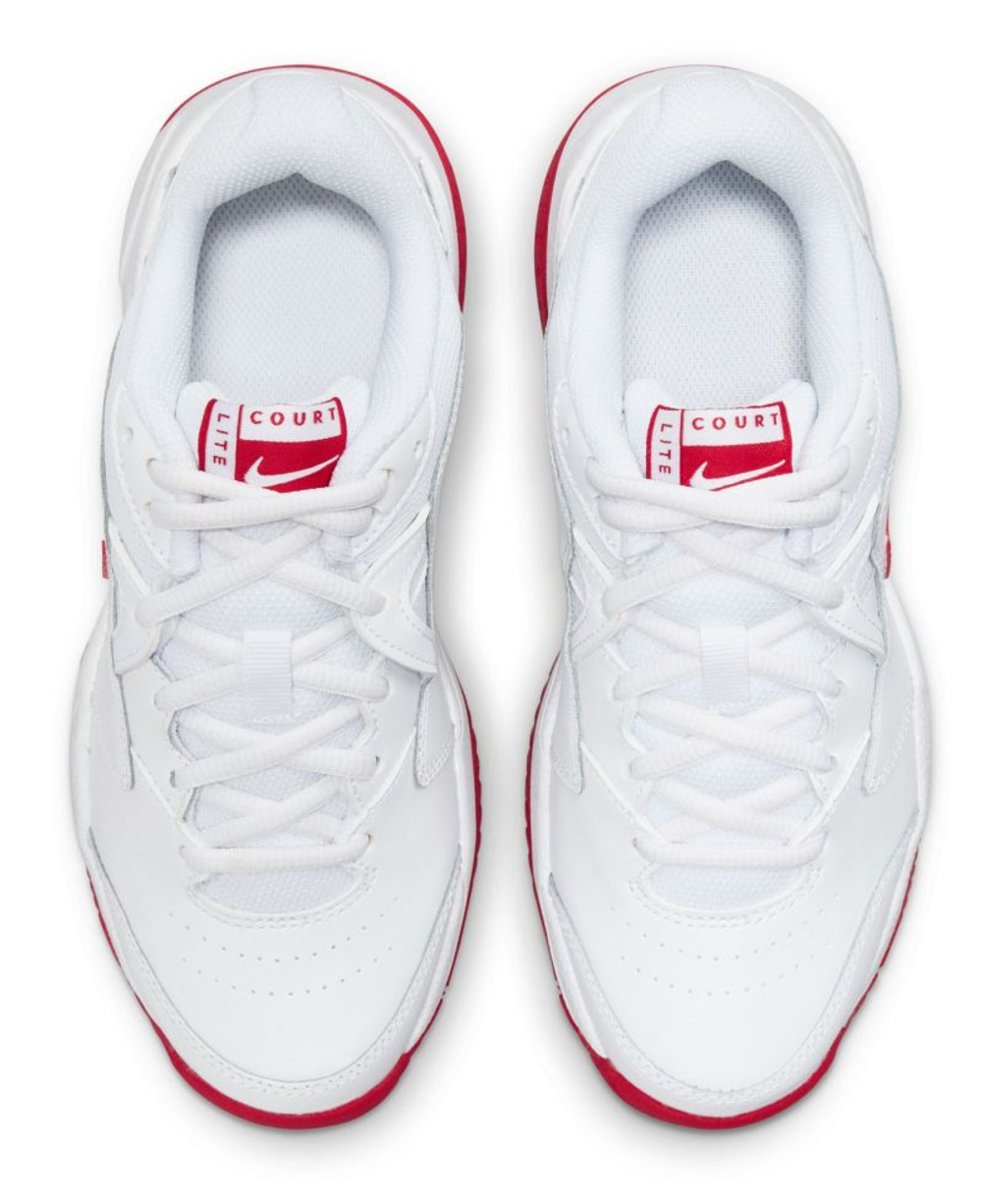 Детские Кроссовки теннисные  Nike Jr Court Lite 2 - white/university red