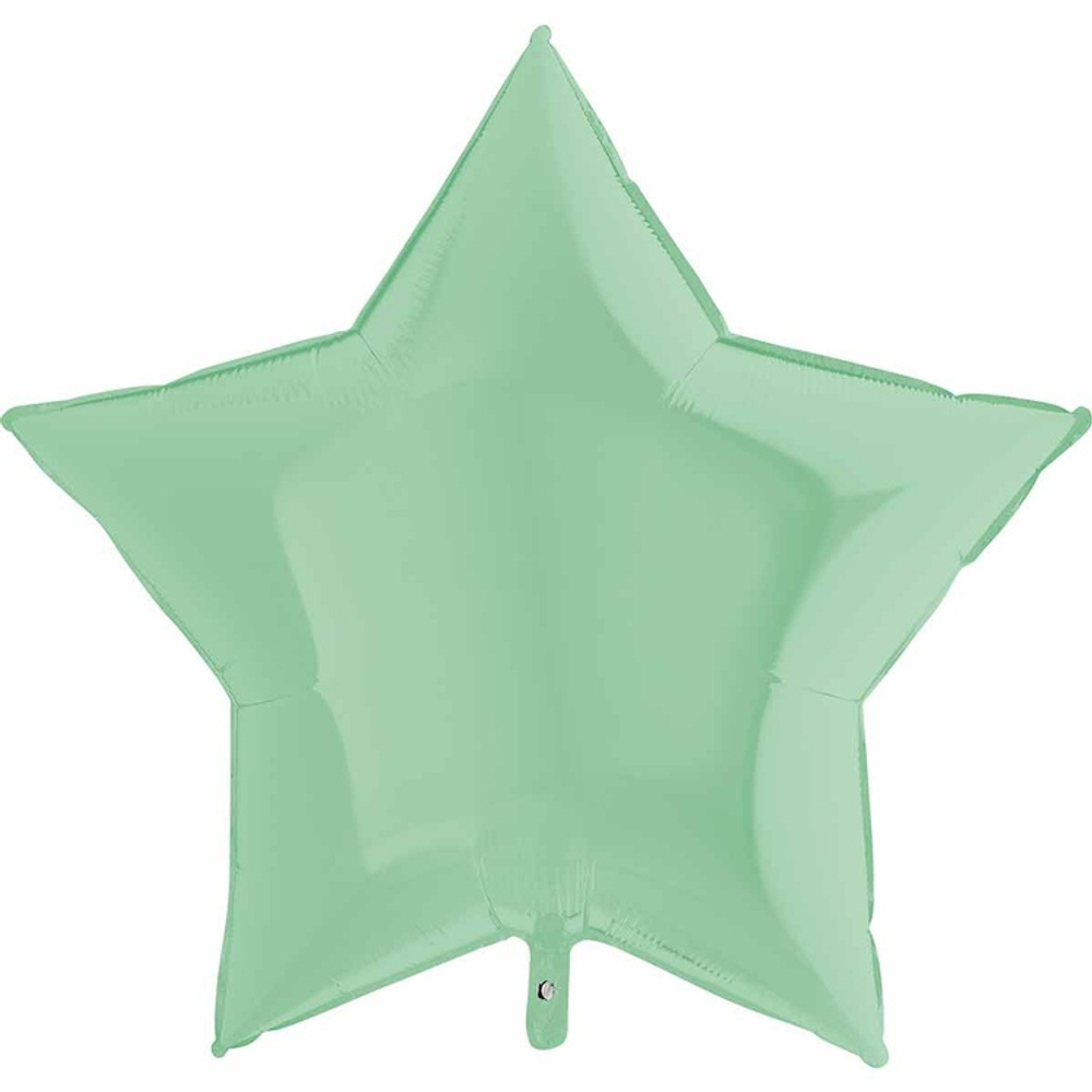 Фольгированная фигура, звезда, 36"/91СМ Пастель Matte Green