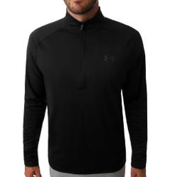 Мужское теннисное поло Under Armour Tech 2.0 Half-Zip Long Sleeve Men - Black, Dark Grey