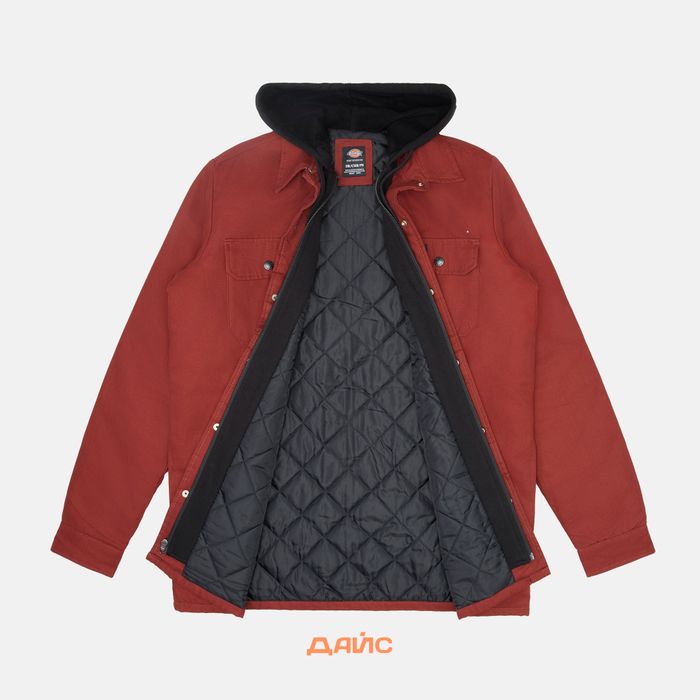 Куртка мужская Dickies Skateboarding Duck Shirt Jacket  артикул:TJSK5-darkred - купить в магазине Дайс