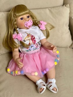 Кукла Реборн виниловая 55см в пакете (FA-126)