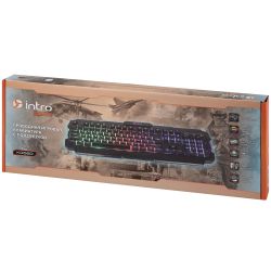 Клавиатура Intro KG560 игровая проводная с подсветкой черная
