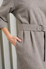 51512 Платье женское (пепельно-бежевый меланж)