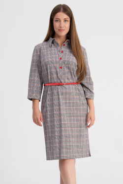 Платье женское 1655А, клетка #412Клв051655А