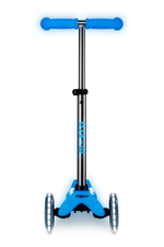 Самокат Mini Micro Deluxe Glow Plus (светящийся) LED арктический синий