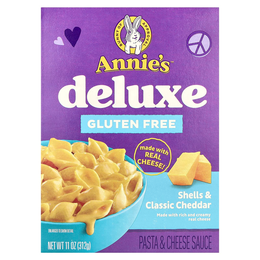 Annie's Homegrown, Deluxe, ракушки и классический чеддер, 312 г (11 унций)
