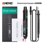 Мультиметр ANENG A3008, интеллектуальный автоматический цифровой высокоточный универсальный измерительный прибор