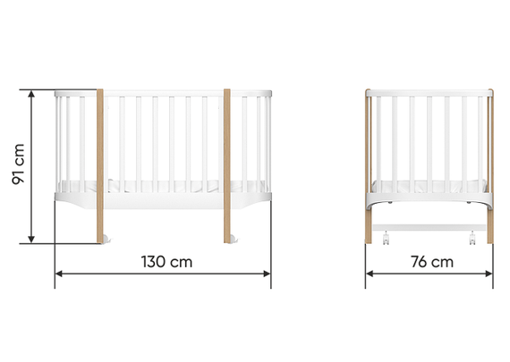 Кроватка Classic (белый)