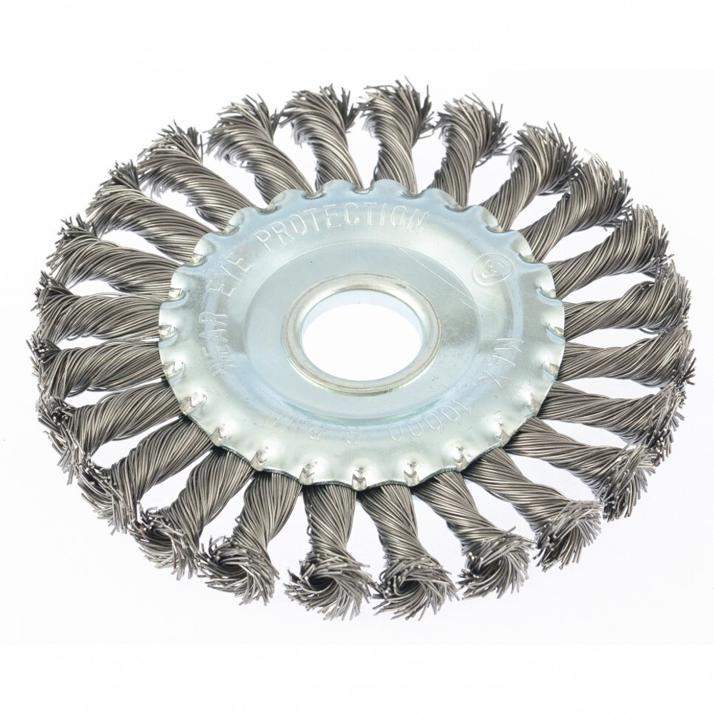 ЩЕТКА ДЛЯ УШМ MATRIX 125*22,2ММ ПЛОСКАЯ КРУЧЕНАЯ ПРОВОЛОКА  74632