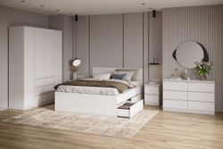 МС Мори Кровать КРМЯ 1400.1/1 (МП/3) Белый