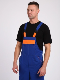 Комбинезон рабочий голубой Великан на лямках