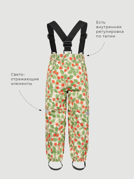 ПРЕДЗАКАЗ Брюки непромокаемые демисезонные Mjölk Strawberry
