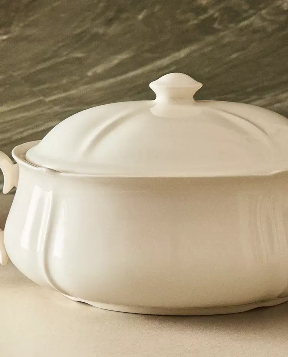 ZARA HOME ФАРФОРОВАЯ СУПНИЦА, ЭКРЮ