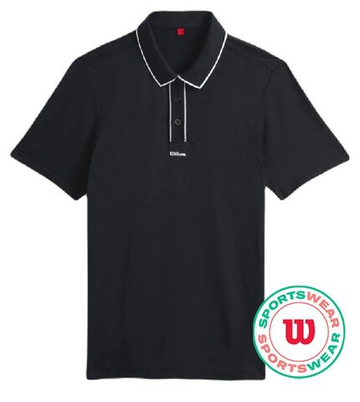Мужское теннисное поло Wilson All Seasons Polo - черный