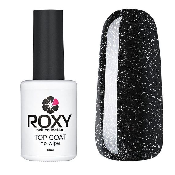 ТОП БЕЗ ЛИПКОГО СЛОЯ С СЕРЕБРЯНЫМ ШИММЕРОМ - TOP COAT NO WIPE Т07 SHINE (10 ML)