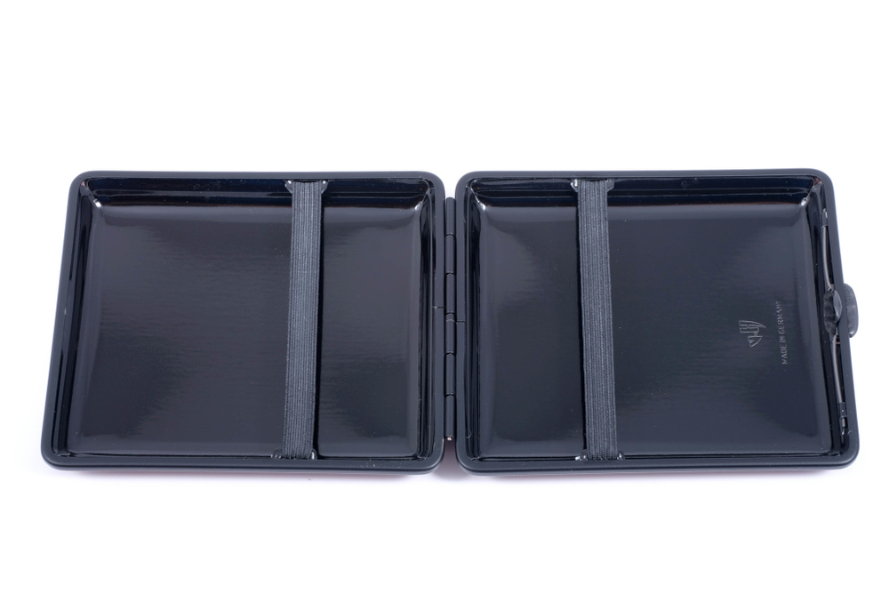 Портсигар Stoll на 18 сигарет, экокожа, Бордо C16