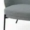 Лаунж-кресло Rosin, серая обивка, шпон ясеня