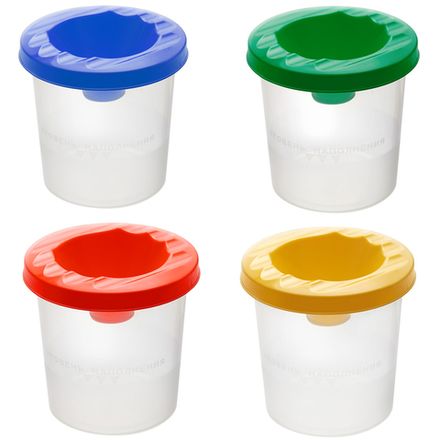 Стакан-непроливайка Гамма, ассорти, с крышкой, 1шт.