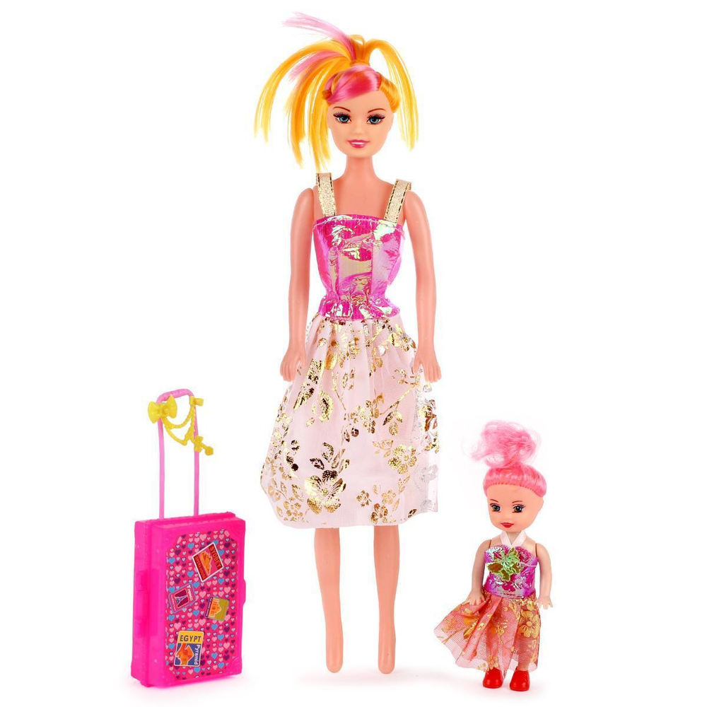 Кукла тип Модель с ребенком 32см, коробка 2610-B2