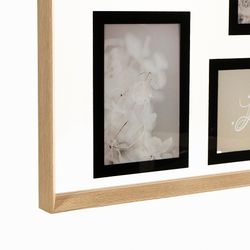 Рамка для фотографий Pleasant moments, 35х55 см, белая/натуральное дерево