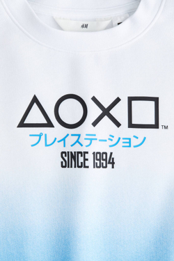 H&M Толстовка с принтом, синий