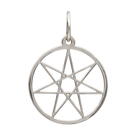 Звезда Магов - подвеска из серебра, вид сзади