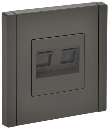 Розетка 2-м RJ11+RJ45 кат.5E FORTE&PIANO FP335 сер. IEK FP-KT20-O-1-K03